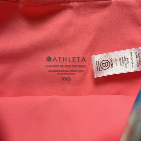 Athleta Elation tie dye leggings, size XXS - Picture 4 of 8